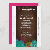 3.12x18 Empfang Card NeonSpring Floral Einladung (Vorne/Hinten)