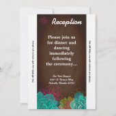 3.12x18 Empfang Card NeonSpring Floral Einladung (Vorderseite)