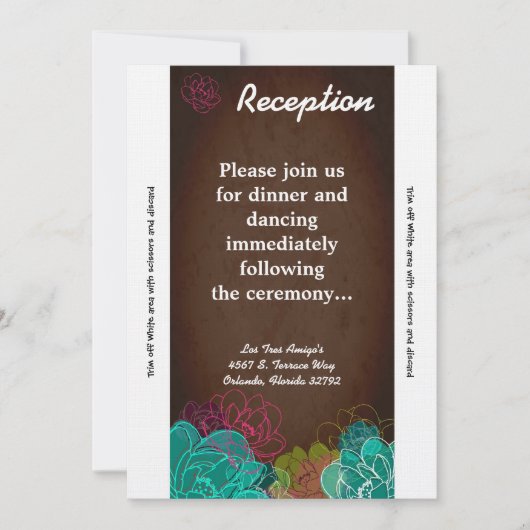 3.12x18 Empfang Card NeonSpring Floral Einladung (Vorderseite)