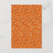 3.12x18 Empfang Card Orange Glitzer Zickzack Strei Begleitkarte (Rückseite)