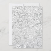 3.12x18 Empfang Card Pferdeschuhe Burlap Einladung (Rückseite)