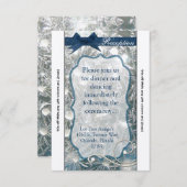 3.12x18 Empfang Card Risse Eiswinterschnee Ice Einladung (Vorne/Hinten)