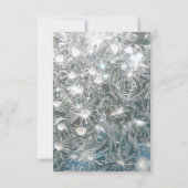 3.12x18 Empfang Card Risse Eiswinterschnee Ice Einladung (Rückseite)