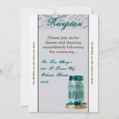 3.12x18 Empfang Card Rustikaler Mason Jar Lace Einladung (Vorderseite)