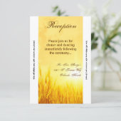 3.12x18 Empfang Card Sonnenaufgang Weizenland Rust Einladung (Stehend Vorderseite)