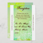 3.12x18 Empfang Card Spring Hibiskus Blume Hawaii Einladung (Vorne/Hinten)