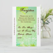 3.12x18 Empfang Card Spring Hibiskus Blume Hawaii Einladung (Stehend Vorderseite)