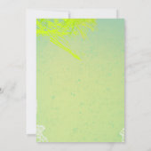 3.12x18 Empfang Card Spring Hibiskus Blume Hawaii Einladung (Rückseite)