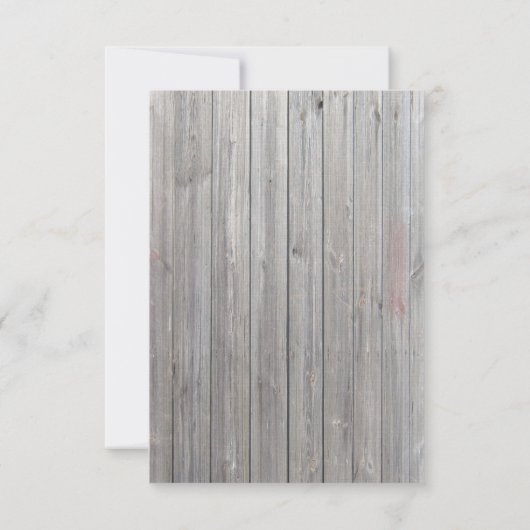 3.12x18 Empfang Card Stall Holz Diamant Band Band Einladung (Rückseite)