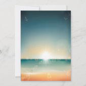 3.12x18 Empfang Card Sunset Beach Einladung (Rückseite)