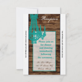 3.12x18 Empfang Card Western Rustikaler Kronier Einladung