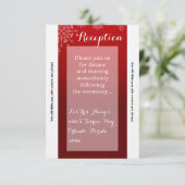 3.12x18 Empfang Card Winterschneeflocken Schneeeis Einladung (Stehend Vorderseite)