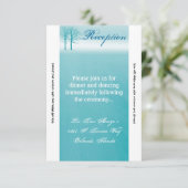 3.12x18 Empfang Card Zwei Winterschneewege Einladung (Stehend Vorderseite)