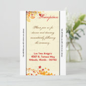 3. 12x18-Empfang-Karte Bruch-Herbstlemme Einladung (Stehend Vorderseite)