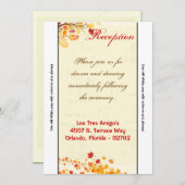 3. 12x18-Empfang-Karte Bruch-Herbstlemme Einladung (Vorne/Hinten)