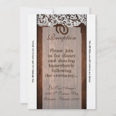 3.12x18 Empfang-Kartenpferde auf der Holzlatte Einladung (Vorderseite)