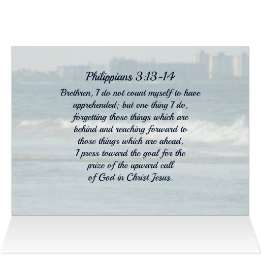 3:13 Press to the high calling Card (Innenansicht Horizontal (Oben))