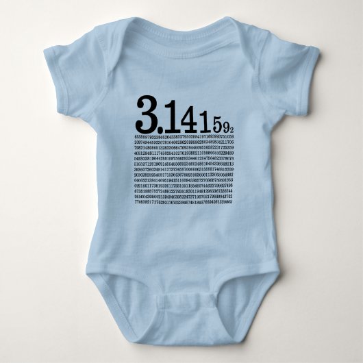 3,1415926 BABY STRAMPLER (Vorderseite)