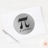 3.1459265 Pi mathematische Konstante Runder Aufkleber (Umschlag)