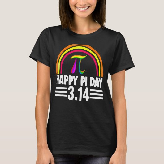 3 14 2022 Pi Math Rainbow Men Mathletics Liebe Bir T-Shirt (Vorderseite)