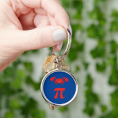 3.14 Crab Pie Pi Pun Funny Math Joke Schlüsselanhänger (Hand)