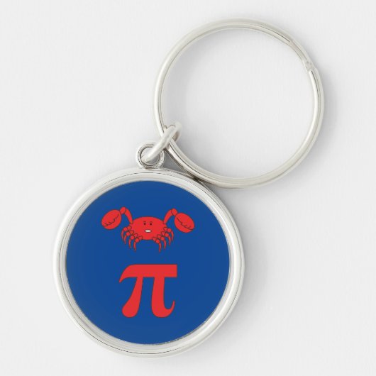 3.14 Crab Pie Pi Pun Funny Math Joke Schlüsselanhänger (Vorne)