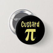 3.14 Custard Pie Pi Pun Funny Math Joke Button (Vorne & Hinten)