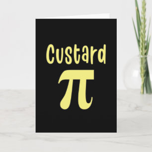 3.14 Custard Pie Pi Pun Funny Math Joke Karte