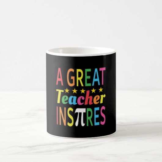 3.14 Ein großer Lehrer Inspiriere Pun Funny Math J Kaffeetasse (Mittel)