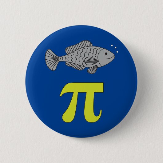 3.14 Fisch Pie Pi Pun Funny Math Joke Button (Vorderseite)