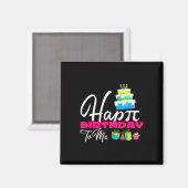 3.14 Glücklicher Geburtstag für Lehrer Magnet (Vorderseite/Rückseite)