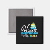 3.14 Glücklicher Geburtstag für Lehrer Magnet (Vorderseite/Rückseite)