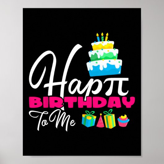 3.14 Glücklicher Geburtstag für Lehrer Poster (Vorne)