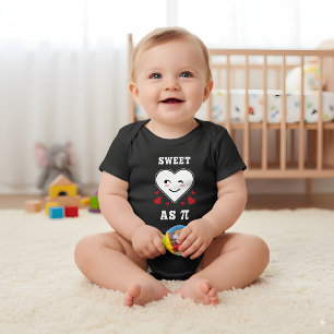 3.14 Herz süß wie Pi lustiger Mathe-Witz Baby Strampler