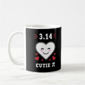 3.14 Herzliche Süsse Pi Funny Math Joke Kaffeetasse (Links)