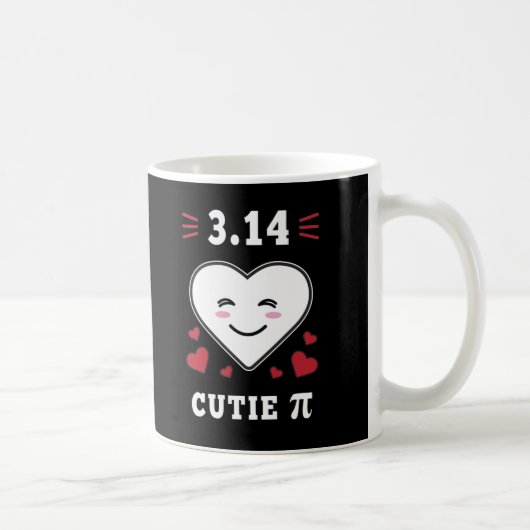 3.14 Herzliche Süsse Pi Funny Math Joke Kaffeetasse (Rechts)