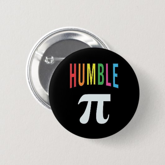 3.14 Humble Pie Pi Pun Funny Math Joke Button (Vorne & Hinten)