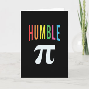 3.14 Humble Pie Pi Pun Funny Math Joke Karte