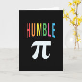 3.14 Humble Pie Pi Pun Funny Math Joke Karte (Gelbe Blume)