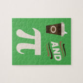 3.14 Kaffee und Kuchen Pi Pun Funny Math Joke Puzzle (Horizontal)