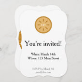 3.14 Kuchen mit Pi-Crust-Einladung Einladung (Vorne/Hinten)