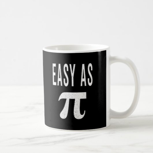 3.14 Leichte Pie Pi Pun Funny Math Joke beunruhigt Kaffeetasse (Rechts)