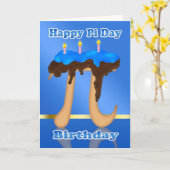 3.14 März 14. Geburtstag Karte (Gelbe Blume)