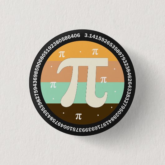 3.14 National Pi Day Design  - Pi Day Gift Idea Button (Vorderseite)