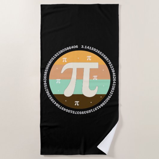 3.14 National Pi Day Design - Pi Day Gift Idea Strandtuch (Vorderseite)