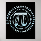 3.14 Pi Day Mathematics Physics Irrational Number Poster (Vorne)