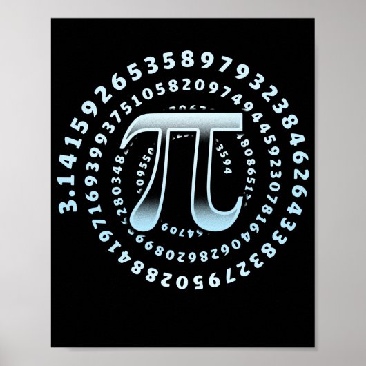 3.14 Pi Day Mathematics Physics Irrational Number Poster (Vorne)