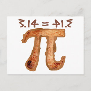 3,14 = PI.E POSTKARTE