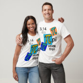 3,14 pi Ends Blue Yellow Green Symbols T-Shirt (Unisex)