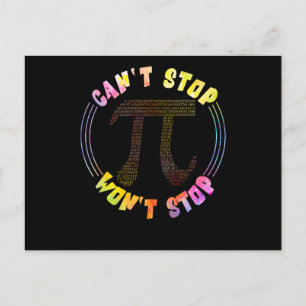 3.14 Pi Funny Math Postkarte